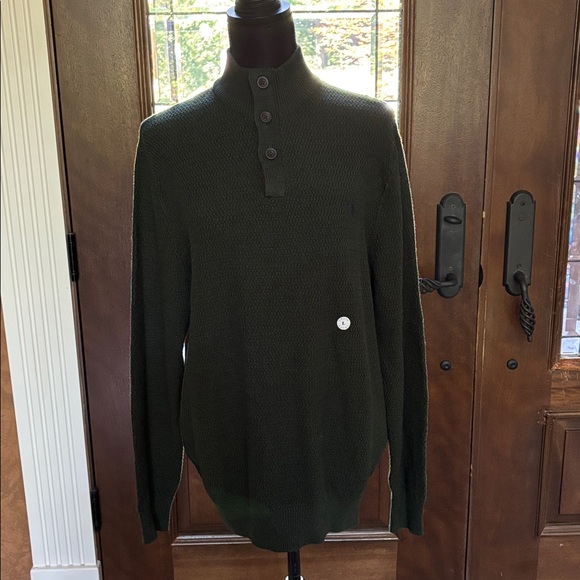 Chaps Forest Green Knit Sweater - Picture 1 of 13
